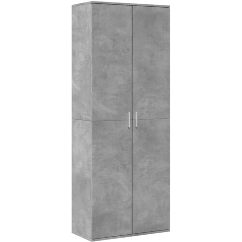 Maison Chic Visoka omara - Komoda - Predalnik betonsko siva 70x35x180 cm inženirski les, (21721207) Cene