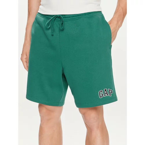 GAP Športne kratke hlače 866764-01 Zelena Regular Fit