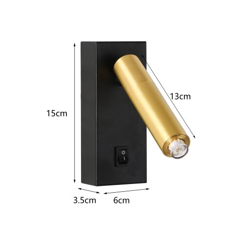  Brilagi - LED zidna reflektorska lampa MAYA 1xG9/7W/230V crna/zlatna Slike
