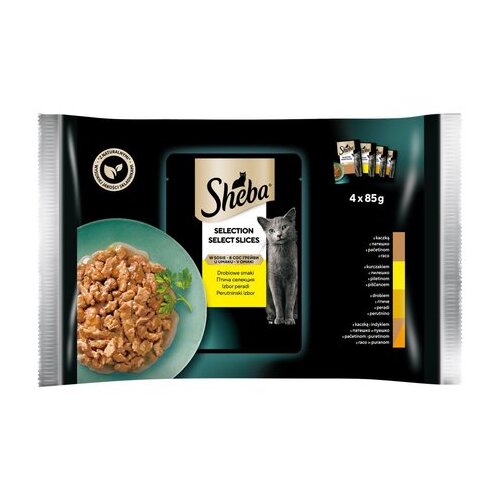 Sheba Cat izbor živine 4x85g Cene