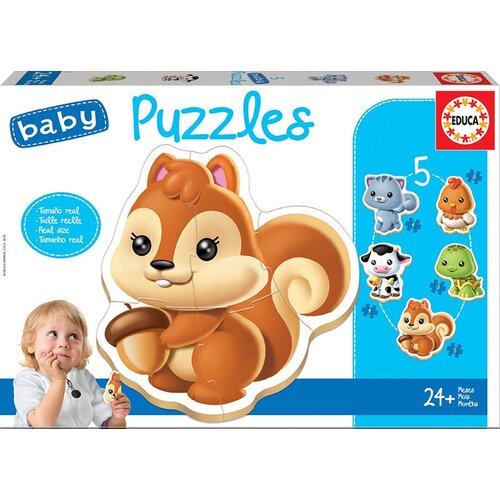 Educa Sestavljanke Baby Animal - 5 sestavljank (EDU13473), (21215652) Cene