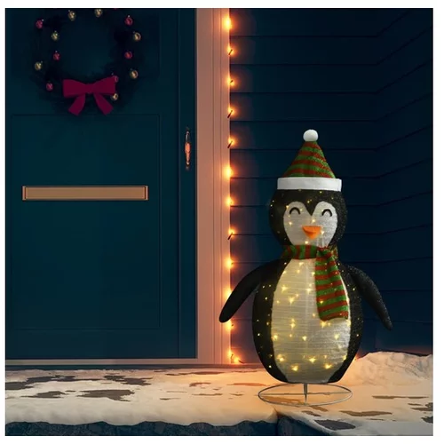  Okrasna figura pingvin LED razkošno blago 120 cm
