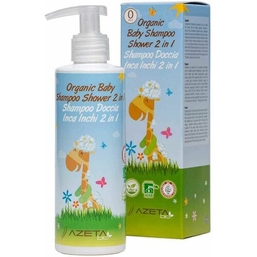 Azeta Bio organski bebi šampon/kupka 500 ml/ 0+M (omega 3/6/9) Slike