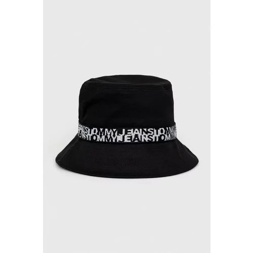 Tommy Jeans Pamučni šešir boja: crna, pamučni