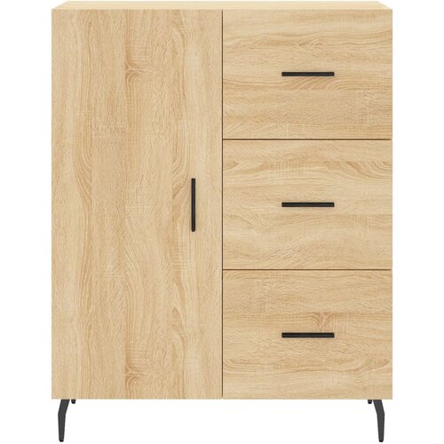  Visoka komoda hrasta sonome 69,5x34x180cm od konstruiranog drva Slike