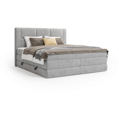 Esposa BOXSPRING POSTELJA 180 cm x 200 cm , tekstil siva Slike