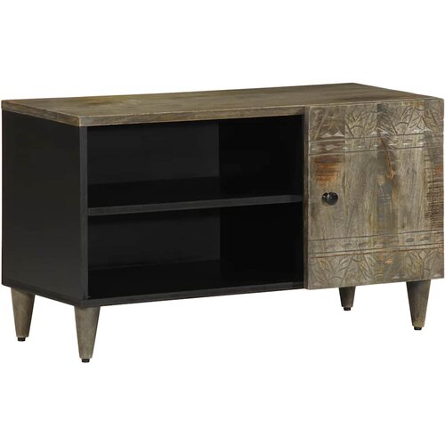 vidaXL TV ormarić svijetlo sivi 80x31,5x46 cm Puno drvo Mango Cijene