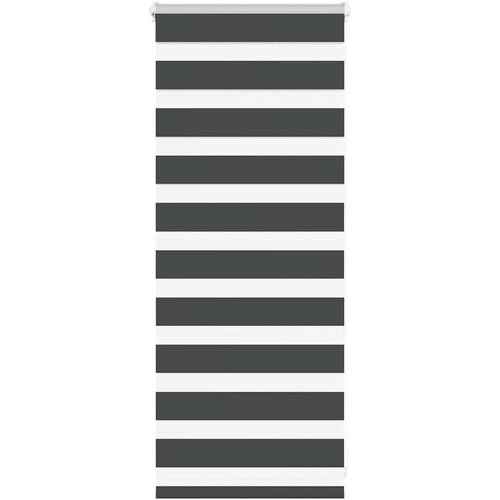 vidaXL Zavjesa zebra crna 65x100 cm širina tkanine 60,9 cm poliester Cene