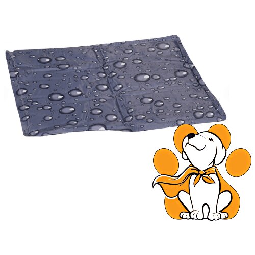 Flamingo Cooling Pad Fresk Drop XL 100x60cm, Rashladna Podloga Za Pse, Siva Slike