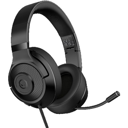 Lorgar Noah 101, Gaming headset with microphone, 3.5mm jack connection, cable length 2m, foldable design, PU leather ear pads, size: 185*19 Cene