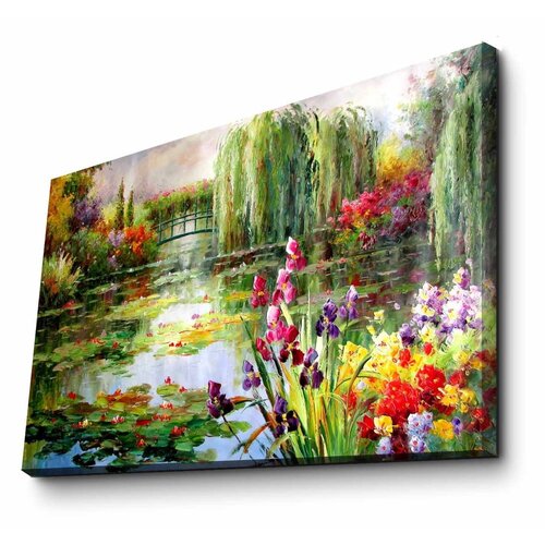 Canvart Reprodukcija na platnu Impressionist Garden, 70 x 45 cm Slike