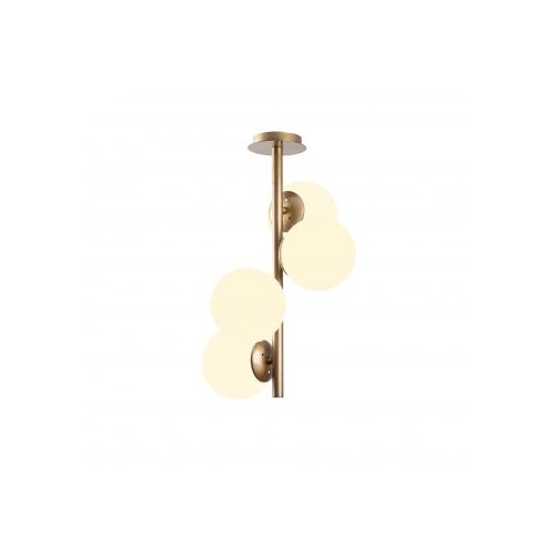 Opviq Vislica FAZE zlatna, metal/ staklo, promjer 32 cm, visina 53 cm, promjer kugli 15 cm, podesvia visina , 4 x E27 40 W, Faze - NT - 138 Slike