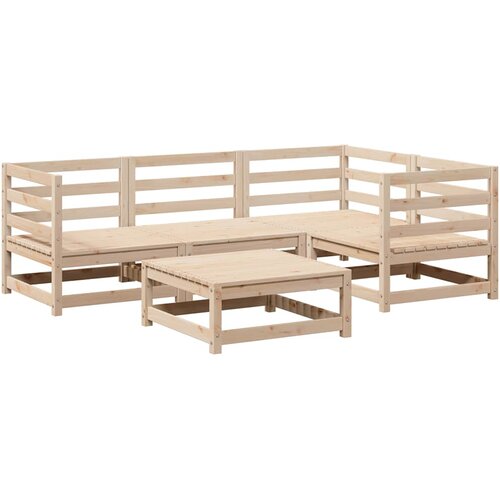  5-dijelni set vrtnih sofa od masivne borovine Slike