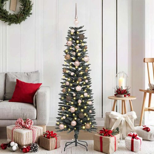 vidaXL Umestno božično drevo med 150 LED Zelena 43 x 43 x 150 cm Cene