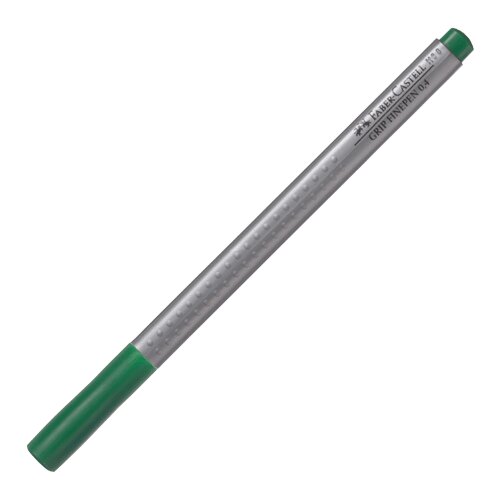 Faber-Castell flomaster liner grip finepen 151663 (zeleni) zelena 0.4 mm metalni vrh 10 kom Slike