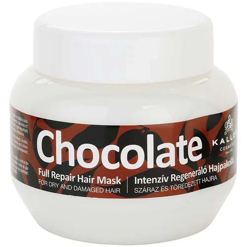 Kallos Chocolate Repair regenerirajuća maska za suhu i oštećenu kosu 275 ml