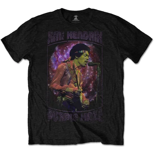 Jimi Hendrix Košulja Purple Haze Frame L Crna