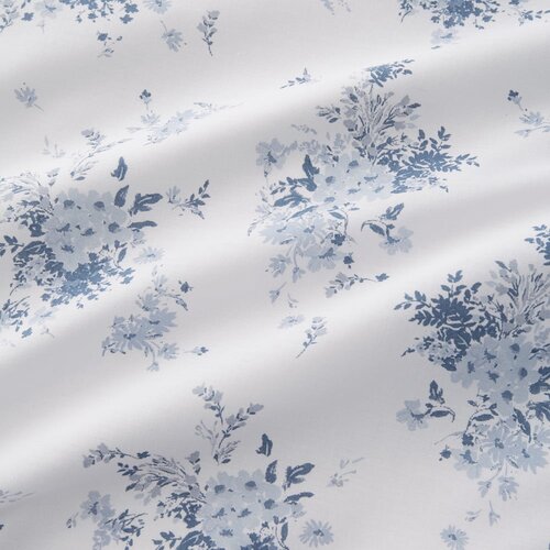 Catherine Lansfield Bela/modra posteljnina za zakonsko posteljo 200x200 cm Lucie Floral Frill &amp;ndash; Slike