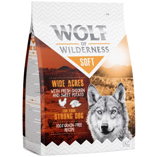 Wolf of Wilderness "Soft - Wide Acres" - piščanec - 5 kg (5 x 1 kg)