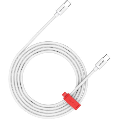 Canyon cable CC60AB C-C 60W Braided 1.2m White Slike