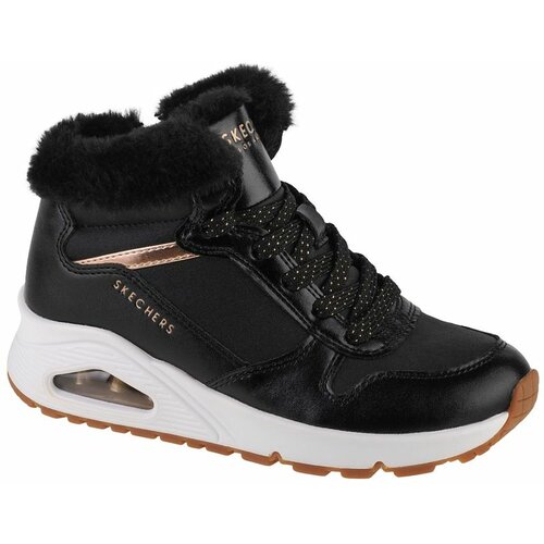 Skechers Zimske cipele za devojčice Uno Cozy on Air crne Slike