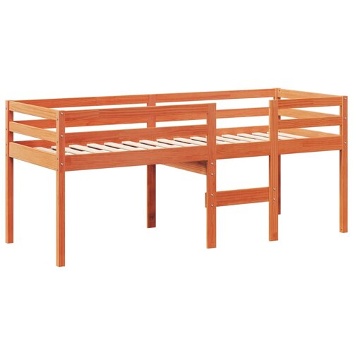 Visoki krevet s krovom vo&amp;scaron;tano smeđi 75x190 cm masivna borovina Slike