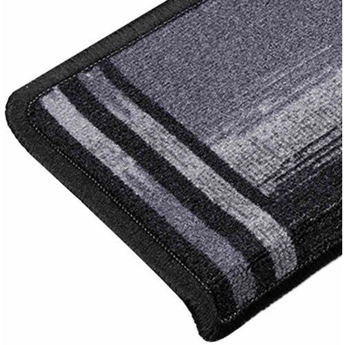  Samoljepljivi otirači za stepenice 15 kom 65x21x4 cm crno-sivi Slike