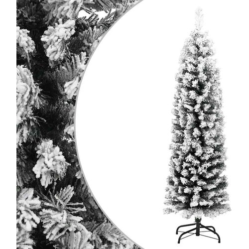  Tanko umjetno božićno drvce sa snijegom zeleno 120 cm PVC Cijene