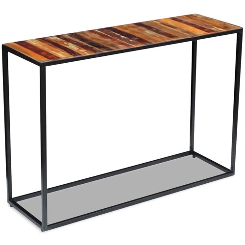 Maison Chic konzolna miza - miza ob steni trden predelan les 110x35x76 cm, (21786233) Cene
