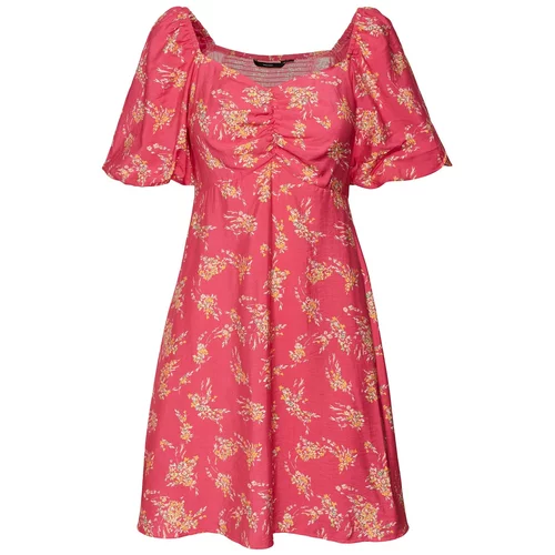 Vero Moda Haljina 'Hia Anea' bež / svijetlozelena / svijetlonarančasta / ružičasta