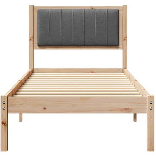 VidaXL krevetni okvir s tapiciranim uzglavljem tamno siva 80 x 200 cm Slike