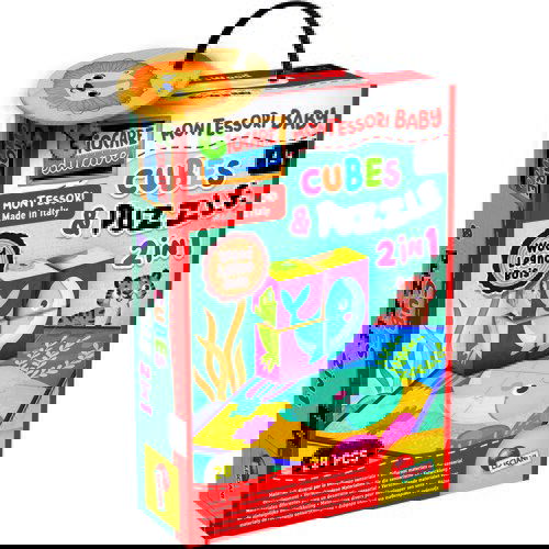 Lisciani Montesori eduaktivna kutija 2 u 1 Cubes 98347 Slike