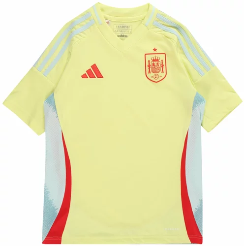 Adidas Funkcionalna majica 'Spain 24 Away' pastelno modra / svetlo rumena / rdeča