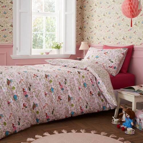 Belle &amp;amp; Boo Ružičasta pamučna dječja posteljina za krevet za jednu osobu 135x200 cm Fairytale &amp;ndash; Slike