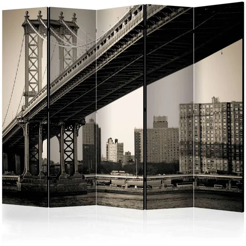  Paravan u 5 dijelova - Manhattan Bridge New York II [Room Dividers] 225x172