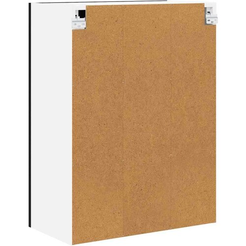 VidaXL viseći ormarić s policom zidne riga crni hrast 60 x 31 x 80 cm Slike