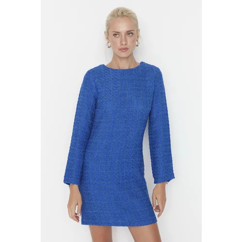 Trendyol Blue Tweed Dress
