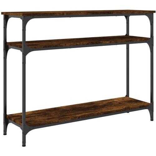  Konzolni stol boja hrasta 100x29x75 cm od konstruiranog drva Slike