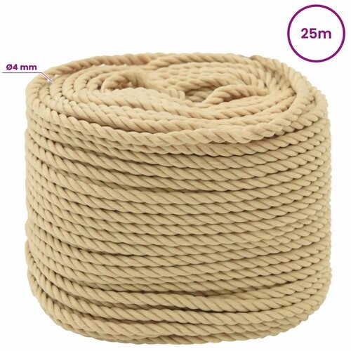  Vi&amp;scaron;enamjensko pomoćno uže 4 mm 25 m Prirodna PP - Prirodna 4 mm 25 m Slike