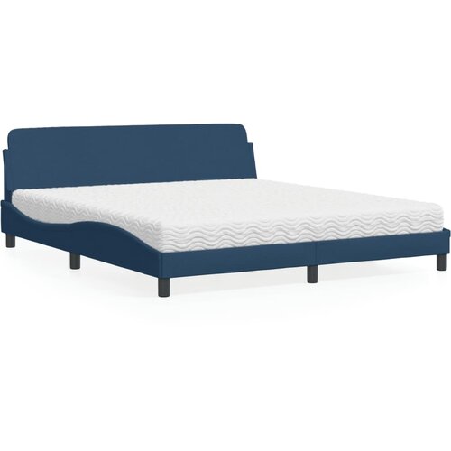  Krevet s madracem Dover plavi 180x200 cm od tkanine Cene