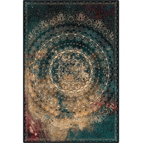 Agnella Modrozelena volnena preproga 133x180 cm Ann – Cene