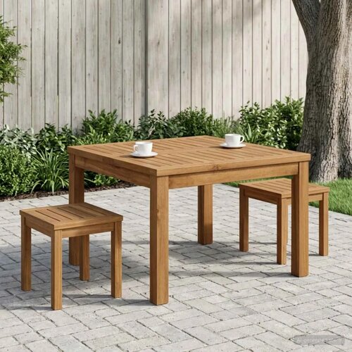  Stolić za kavu Prirodna 60 x 60 5 x 36 cm Čvrsto drvo akacije - 60 x 60 5 x 36 cm Prirodna Slike