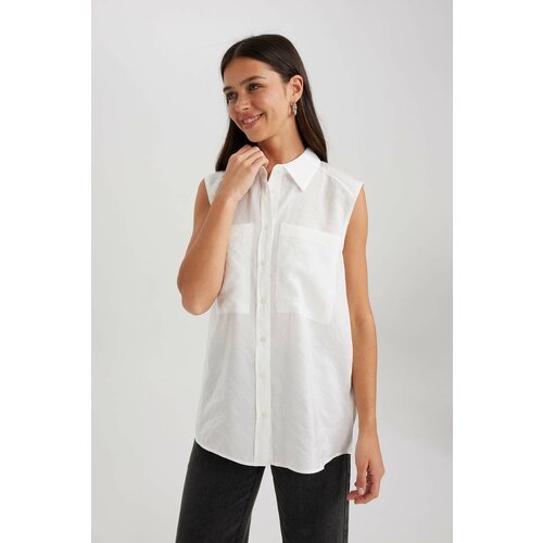 Defacto Oversize Fit Shirt Collar Premium Sleeveless Shirt Slike