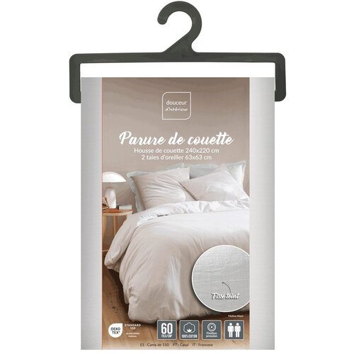 Douceur d int&amp;eacute;rieur Bela 3-delna bombažna posteljnina za zakonsko posteljo/podalj&amp;scaron;ana 240x220 cm Meline &amp;ndash; Slike