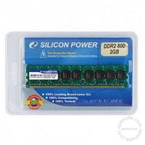 Silicon Power DDR2 2GB 800MHz SP002GBLRU800S02 ram memorija Slike