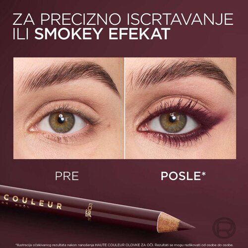 L&amp;acute;Or&amp;eacute;al Paris L&amp;rsquo;Or&amp;eacute;al Paris Infaillible Haute Couleur Bordeaux olovka za oči Slike