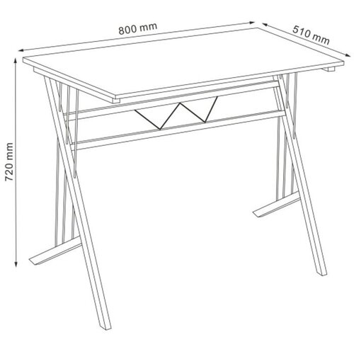 Molarem Home stol za računalo B-120 - MDF Slike