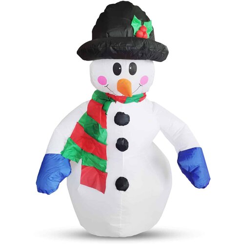 Family Christmas Napihljiv snežak z LED osvetljitvijo 120 cm IP44 Slike