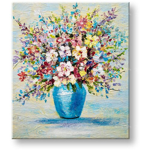  Slikana slika na platnu CVIJEĆE U VAZI 60x70 cm (umjetničke) Cijene