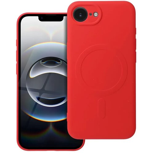 Silicone MAG COVER MagSafe maska za IPHONE 16e red Slike